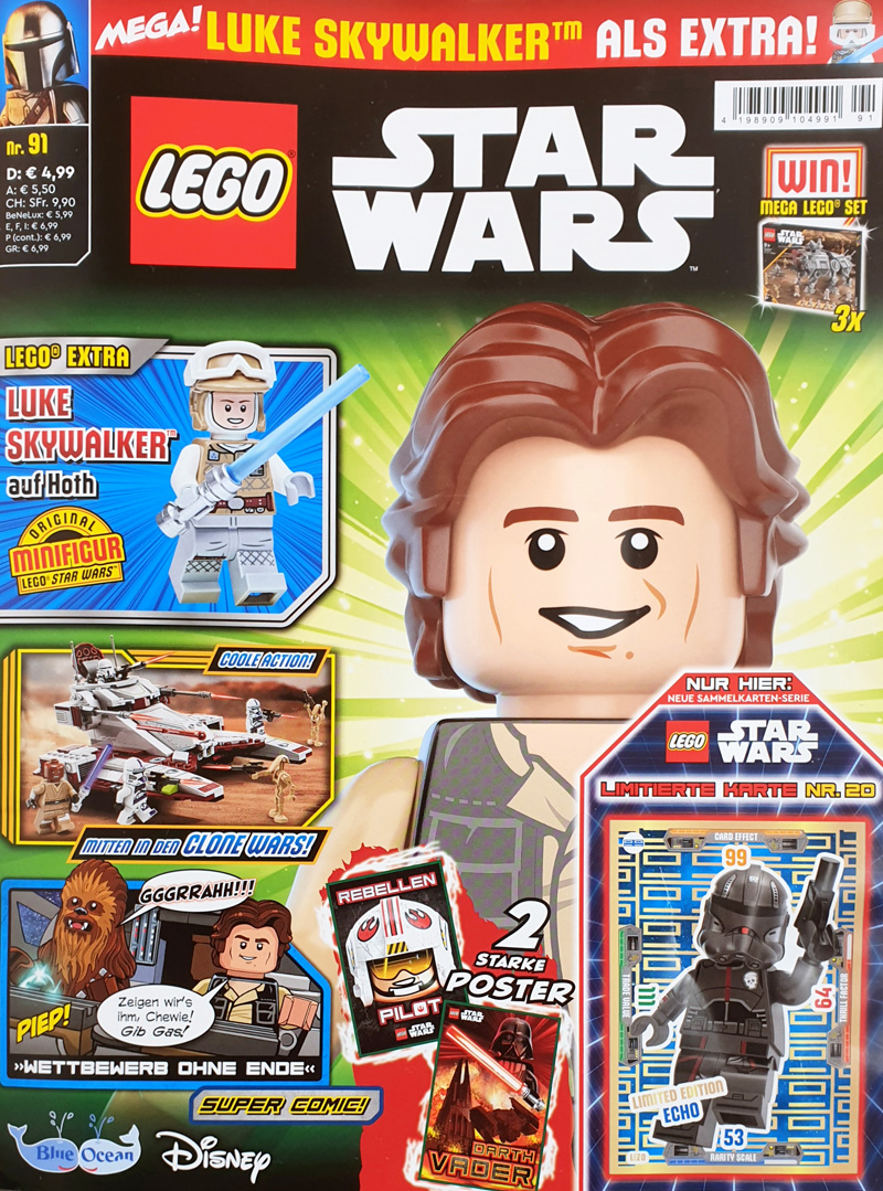 LEGO Star Wars Magazin Nr 91 2022 Mit Luke Skywalker Minifigur Im