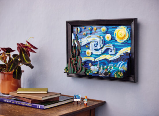 Van Goghs Sternennacht als 3D-Bausteinset von LEGO®