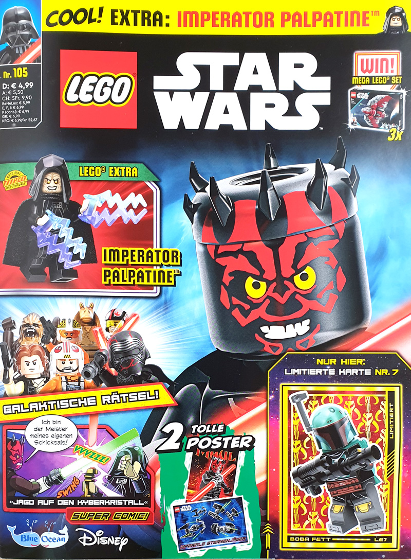 LEGO Star Wars Magazin Nr. 105/2024 mit Imperator Palpatine Minifigur