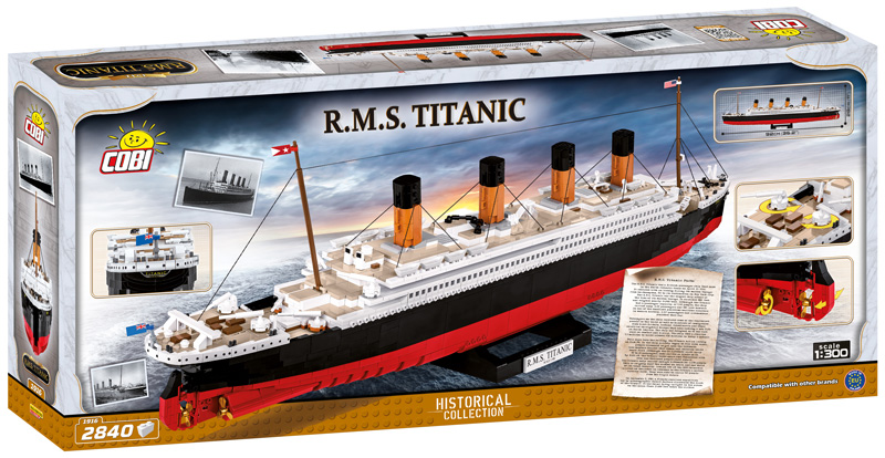 COBI Top Ten größte Sets 1916 RMS Titanic Box Rückseite