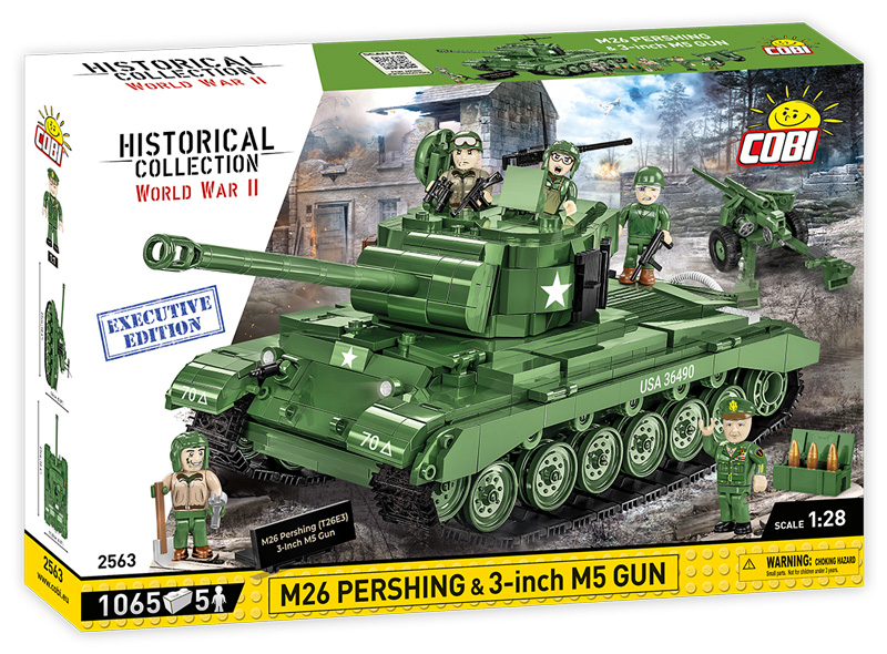 563 Executive Edition M26 Pershing & 3 inch M5 Gun Box Front
