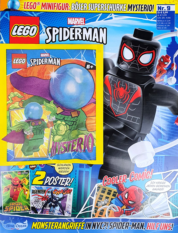 LEGO Spider-Man Heft Nr. 09 Minifigur Mysterio Heft komplett