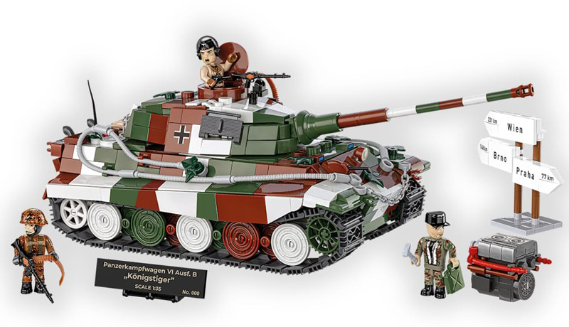 COBI Limited Edition Panzerkampfwagen VI Ausf B Königstiger 3112 Set komplett Vorderseite