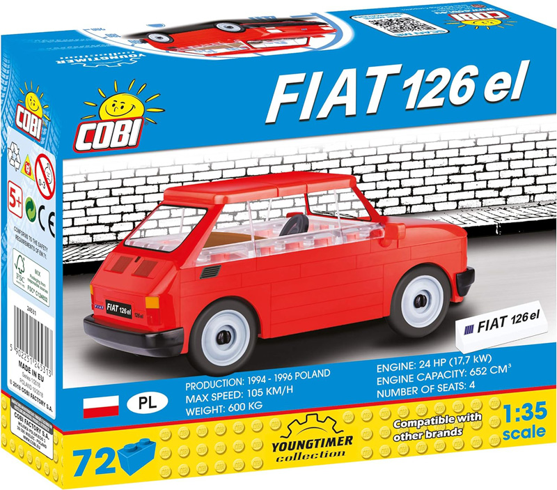 COBI Fiat 126 el 24531 Box Back alte Version