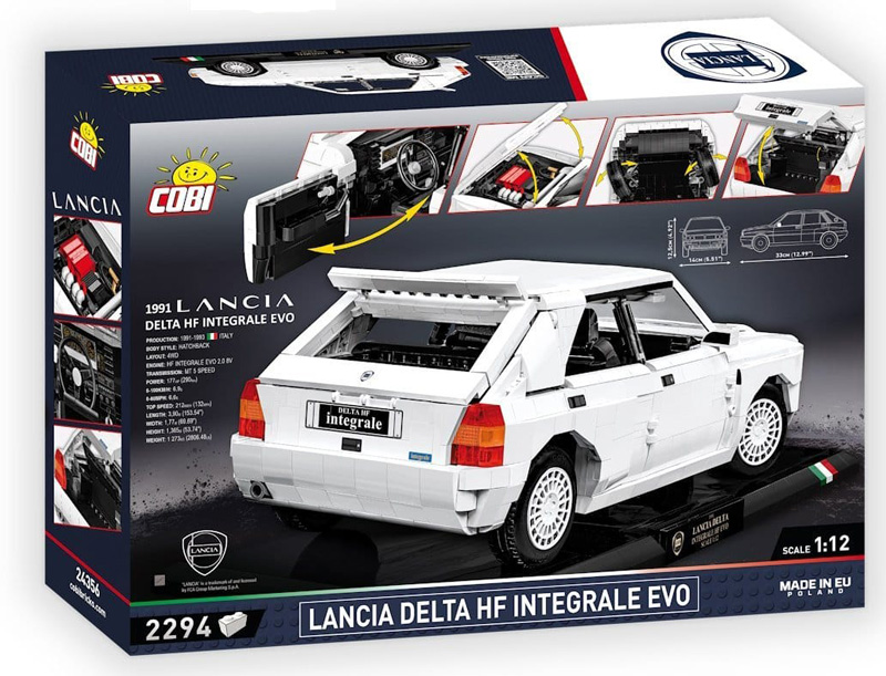 COBI Neuheiten Juni 2024 24356 Lancia Delta HF Integrale Box Back