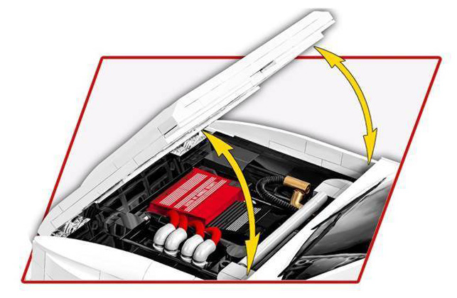 COBI Neuheiten Juni 2024 24356 Lancia Delta HF Integrale detail Motorhaube