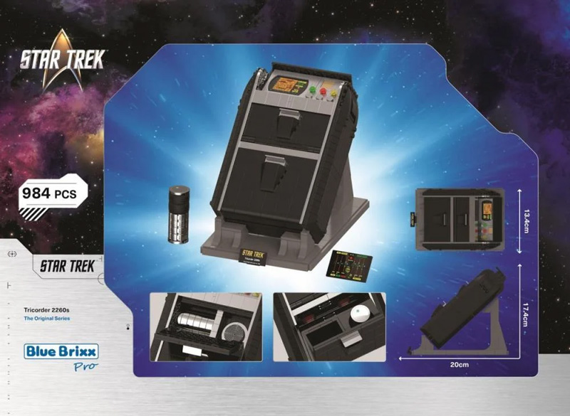 BlueBrixx Star Trek Tricorder 107247 Box Back