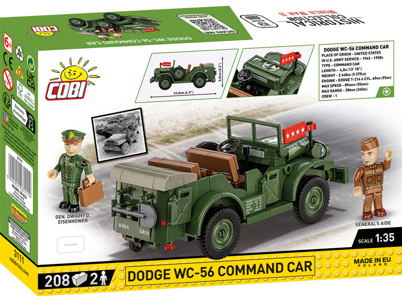 COBI 3111 Command Car D-Day Box Back