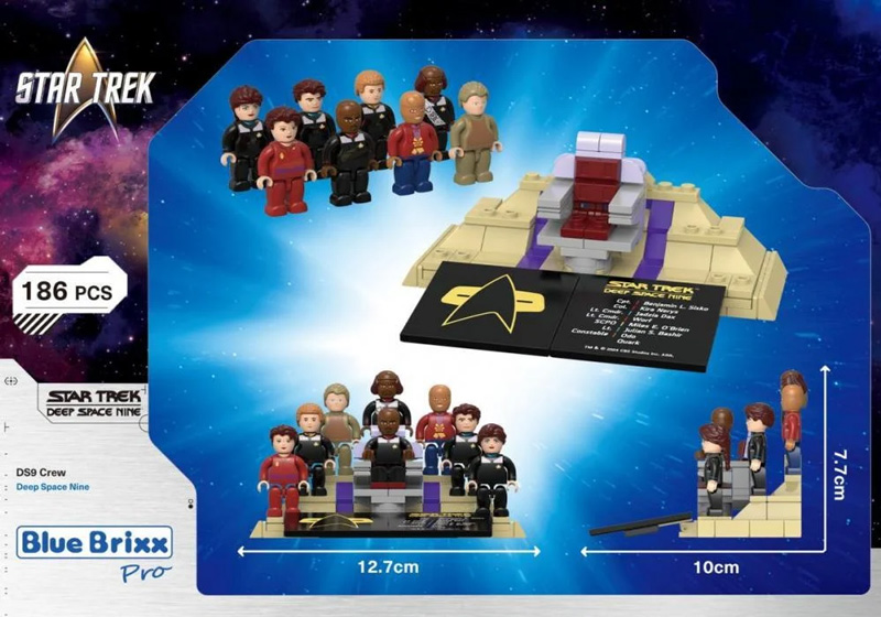 BlueBrixx Star Trek Minifiguren Ds9 107724 Box Back