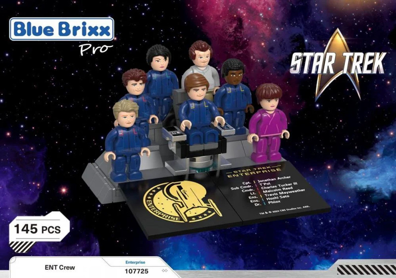Bluebrixx Star Trek Minifiguren Enterprise 107725 Box Front
