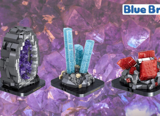 BlueBrixx Ankündigung: Edelsteine zum Bauen - Amethyst und Co. vorgestellt