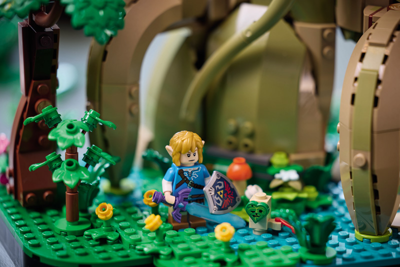 LEGO Zelda Deku-Baum Link Minifiguren Szene