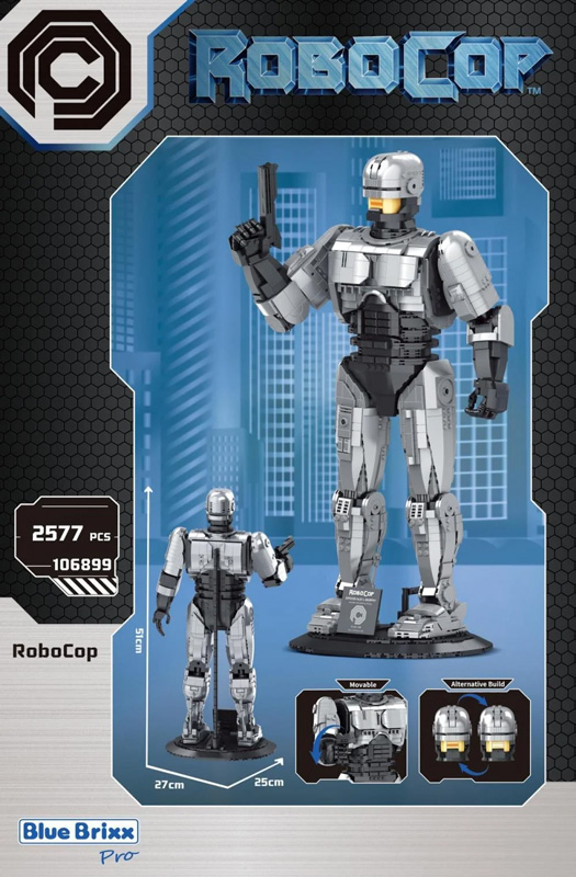 BlueBrixx RoboCop Displaymodell 106899 Box Back