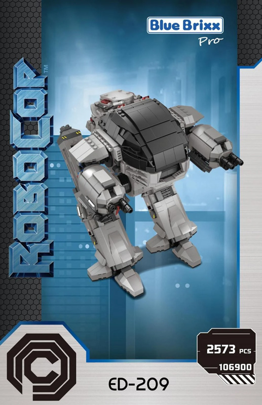 BlueBrixx RoboCop Displaymodell ED-209 106900 Box Front