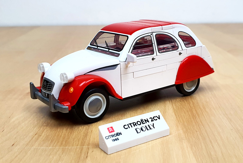 COBI Citroen 2CV Dolly 24513 Set gebaut mit Typenschild