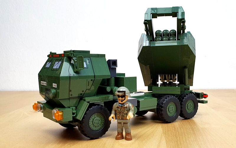 COBI 2626 Himars M142 Set aufgebaut mit Minifigur