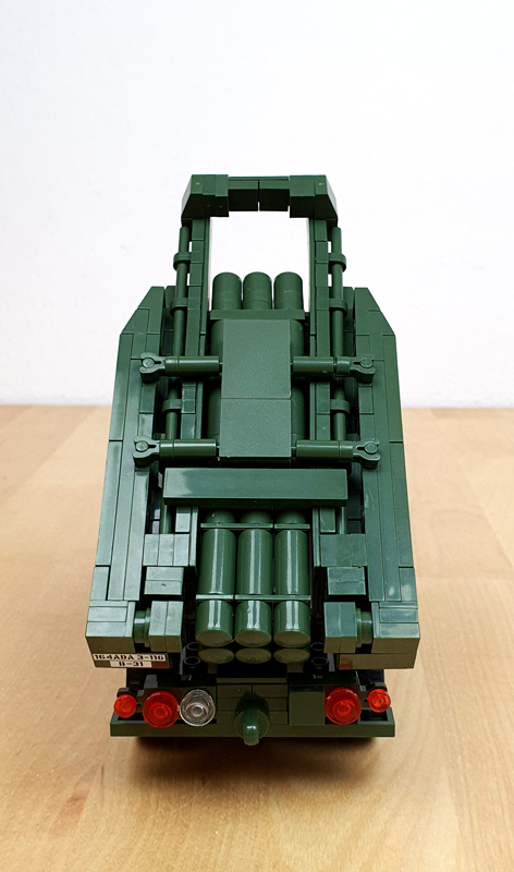 COBI 2626 Himars M142 Fahrzeug aufgebaut Heckansicht