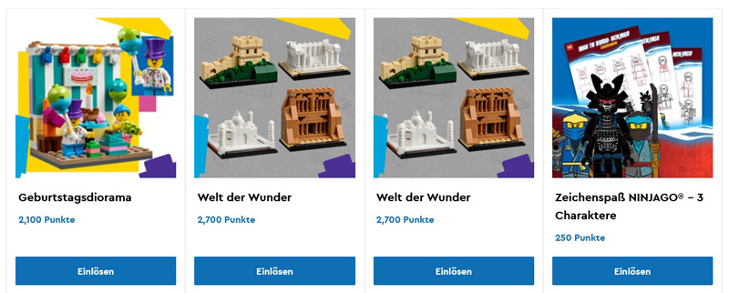 Doppelt Punkte LEGO Insiders Prämiencenter