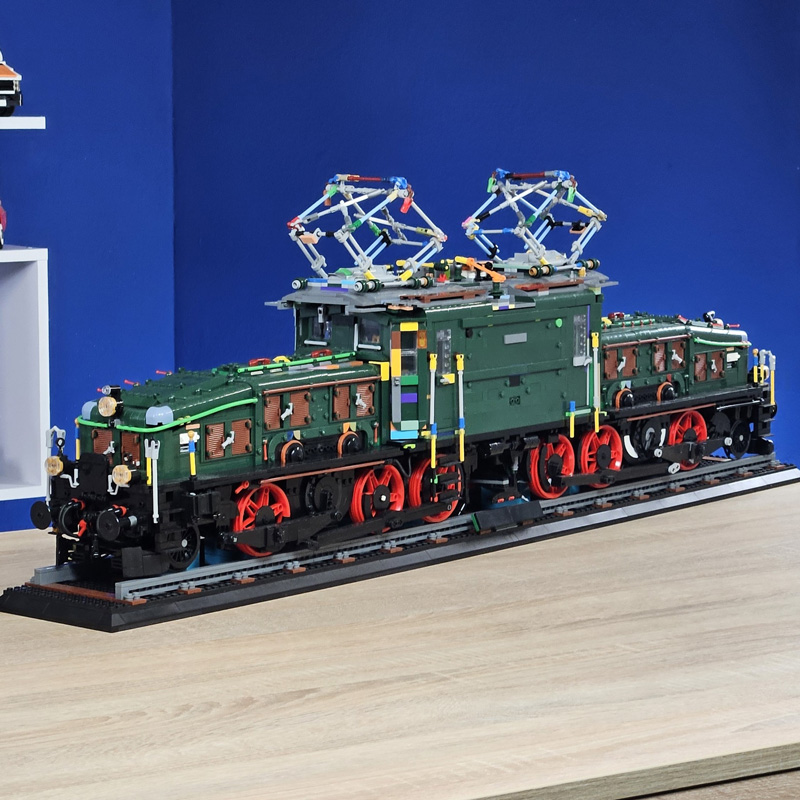 BlueBrixx Display Lokomotive Schweizer Krokodil 107828 Prototyp