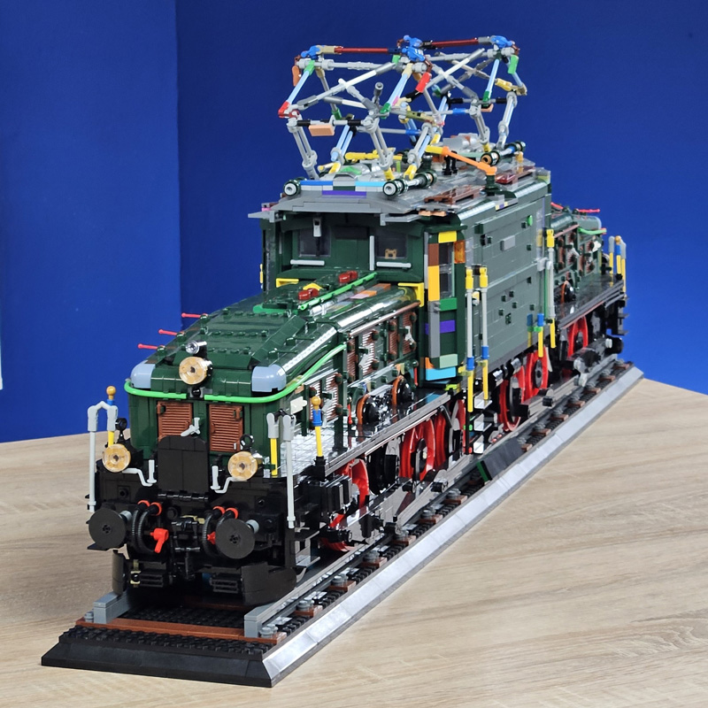 BlueBrixx Display Lokomotive Schweizer Krokodil 107828 Prototyp