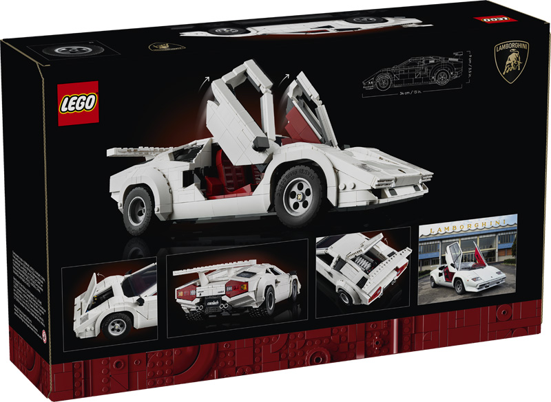 LEGO 10337 Lamborghini Countach Box Back