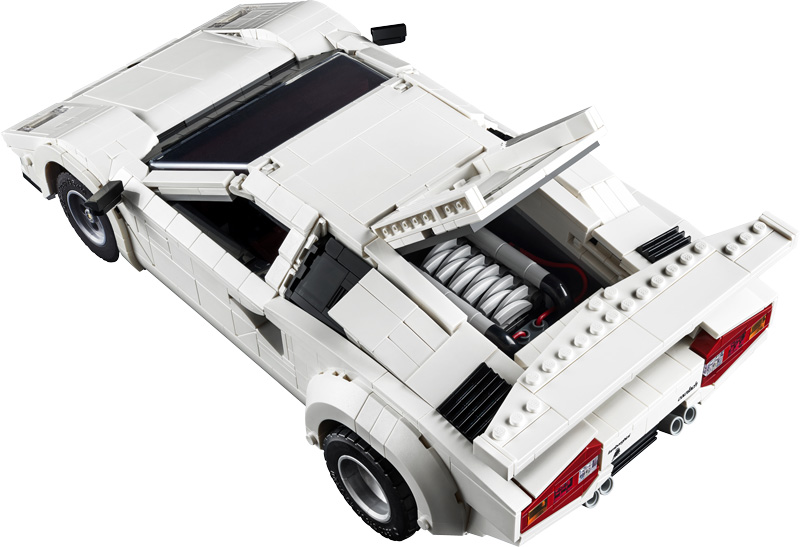 LEGO 10337 Lamborghini Countach Set Draufsicht