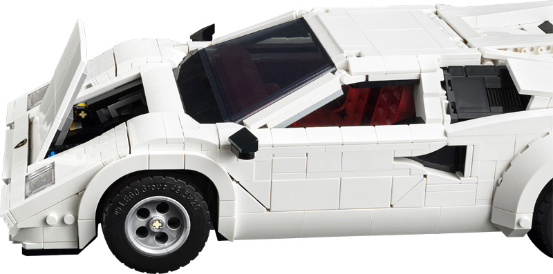 LEGO 10337 Lamborghini Countach Set Seitenansicht