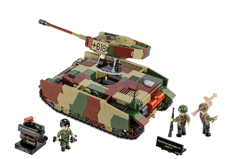 COBI Limited Edition 2591 Panzerkampfwagen IV Ausf H Set komplett Rückseite