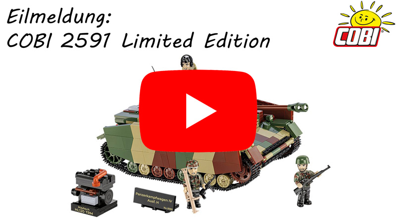COBI Limited Edition 2591 Panzerkampfwagen IV Ausf H Video