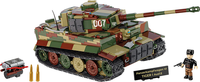 COBI 2587 Panzerkampfwagen VI Tiger I Ausf. E Set komplett Vorderseite