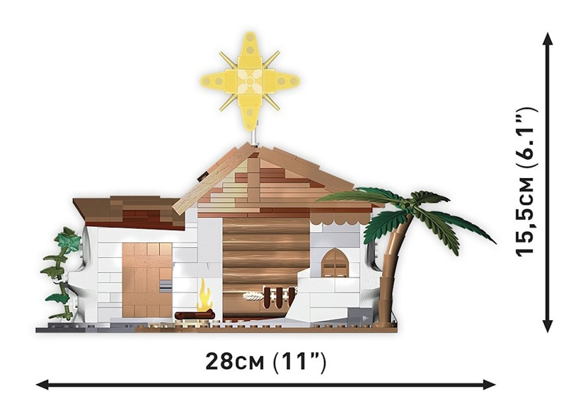 COBI Nativity Scene Weihnachtskrippe 20006 Set Maße