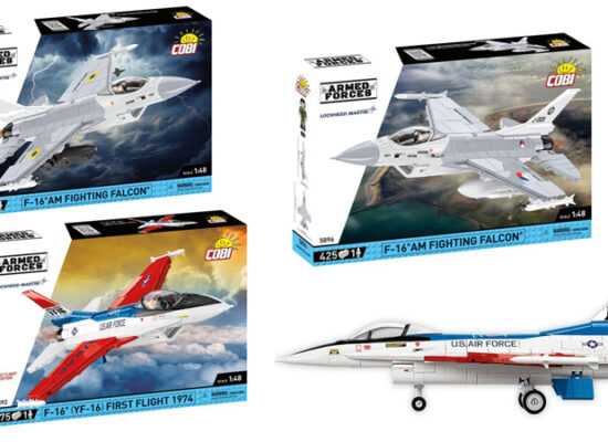 COBI F-16-Fighting Falcon Sets 5892, 5893 und 5896 vorgestellt