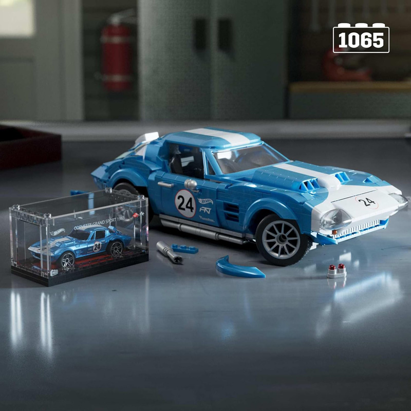 MEGA Hot Wheels 63 Corvette Grand Sport HWW23 Lifestyle Set komplett