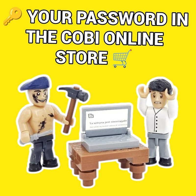 COBI Onlineshop Probleme Passwort