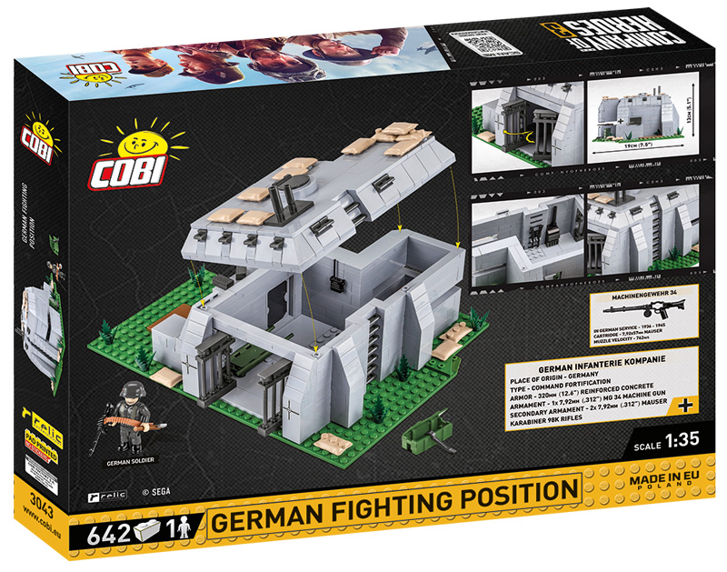 Company of Heroes 3 German Fighting Position COBI 3043 Box Back