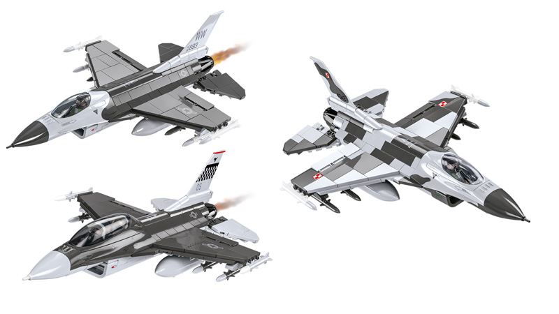 COBI F-16 Fighting Falcon Collage 5813 5814 5815