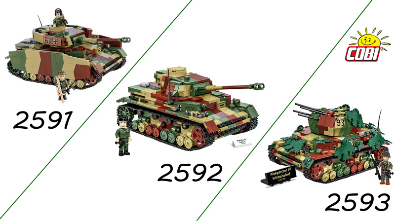 COBI Panzerkampfwagen IV 2591 2592 2593 Vergleich Titel