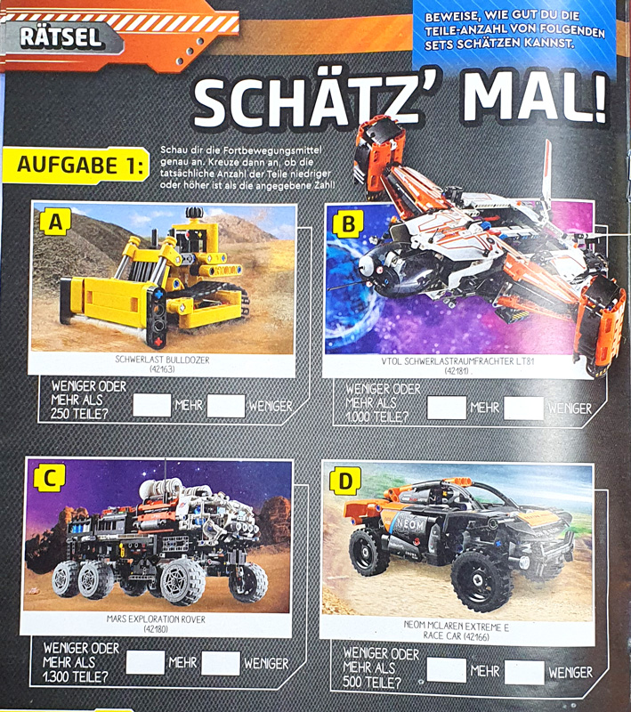 LEGO Technic Magazin 1- 2024 rätsel