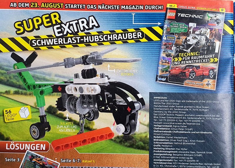 LEGO Technic Magazin 1- 2024 Vorschau