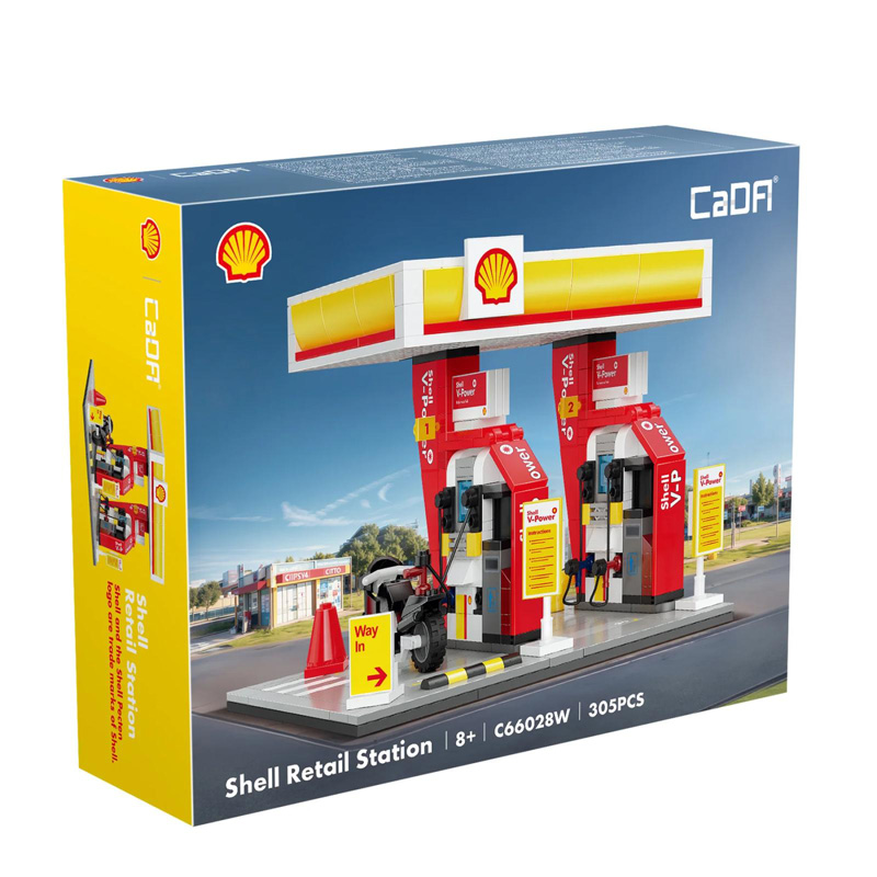 CaDA Shell Tankstelle klein C66028W Box