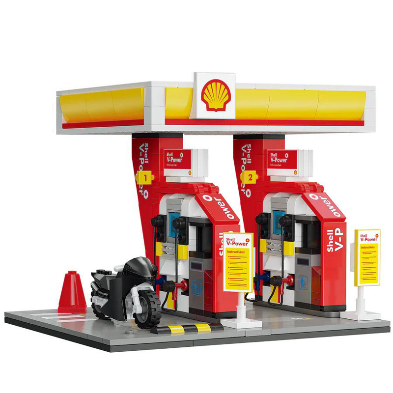 CaDA Shell Tankstelle klein C66028W Set