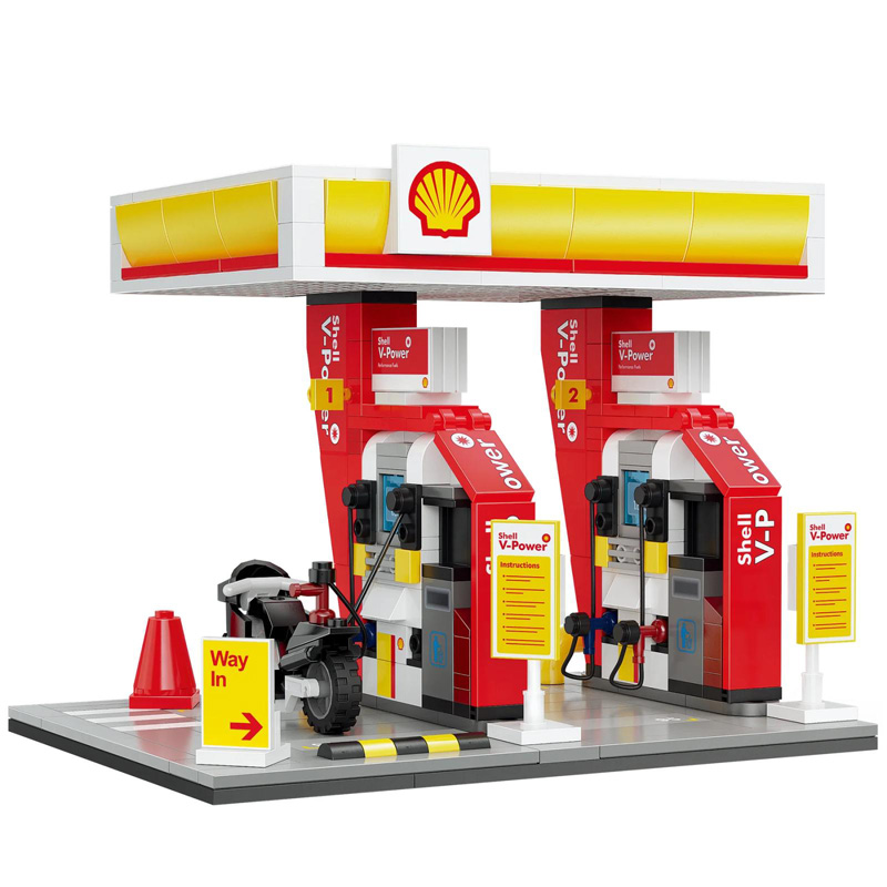 CaDA Shell Tankstelle klein C66028W Set