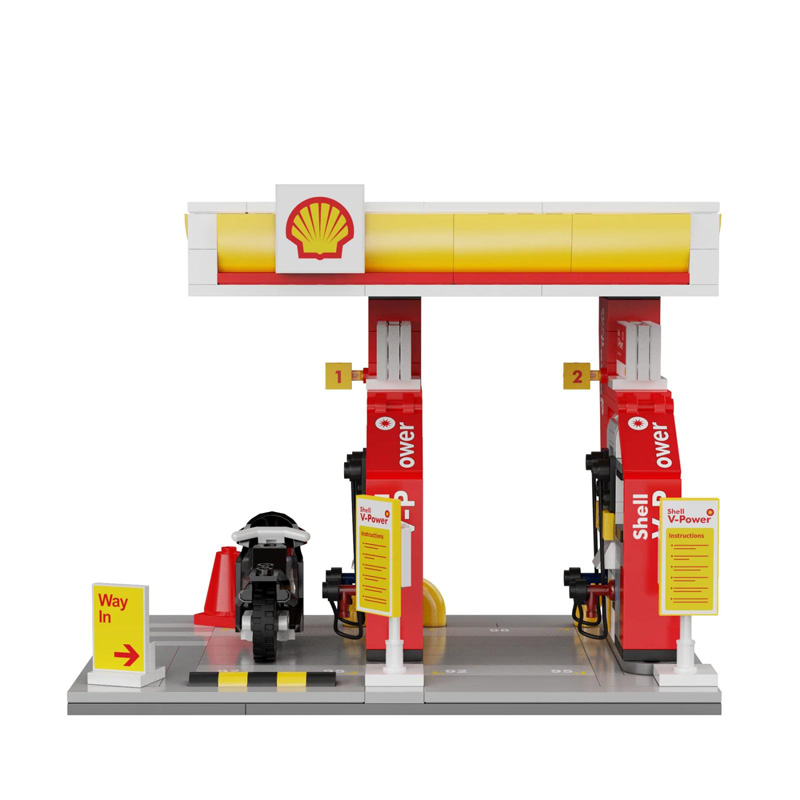 CaDA Shell Tankstelle klein C66028W Set