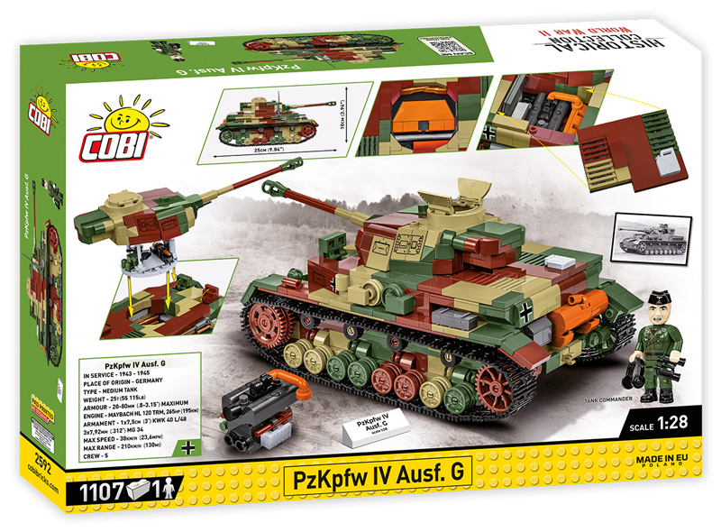 COBI Panzerkampfwagen IV Ausf G 2592 Box