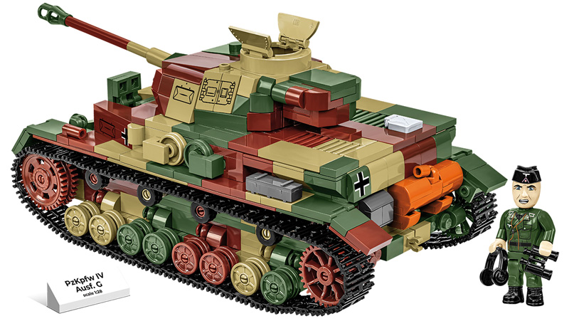 COBI Panzerkampfwagen IV Ausf G 2592 Set komplett Rückseite