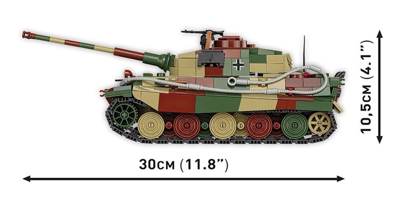 COBI 3113 Panzer VI Ausf. B Königstiger Set Maße