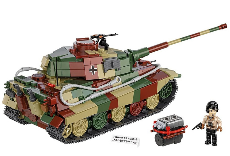 COBI 3113 Panzer VI Ausf. B Königstiger Set komplett Rückseite