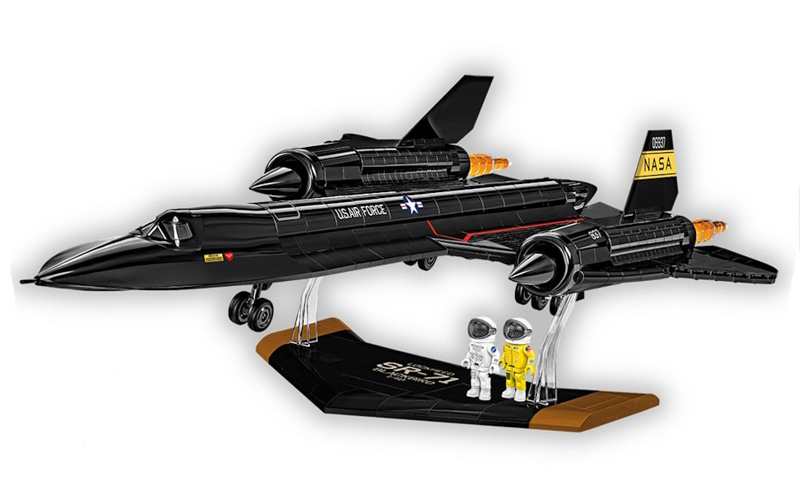 COBI 5890 SR-71 Lockheed Blackbird Displayständer Minifiguren