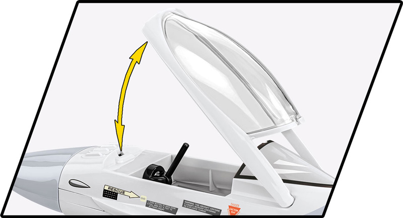 COBI 5896 F-16 Fighting Falcon Niederlande Cockpit