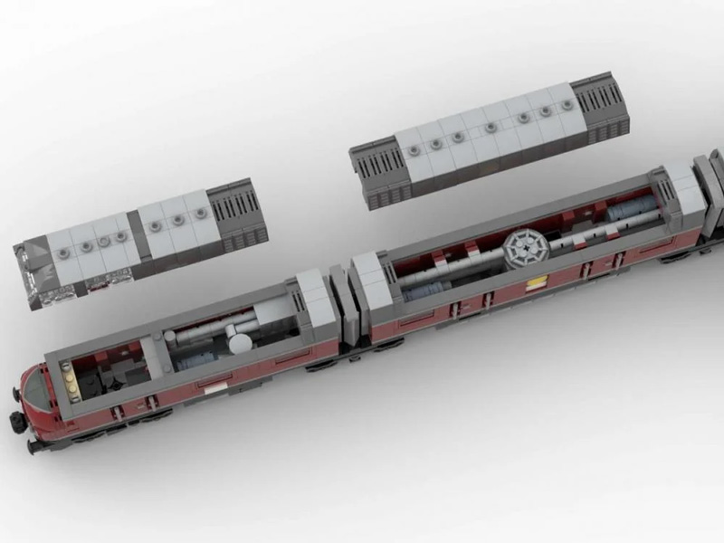 BlueBrixx Brix Eisenbahn Atomlokomotive V600 107781